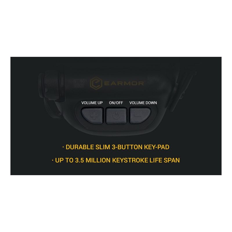 Orejeras Tiro EARMOR M32 MOD1 Auriculares Tácticos Protección Auditiva y Comunicación Electrónica Ajuste Cómodo