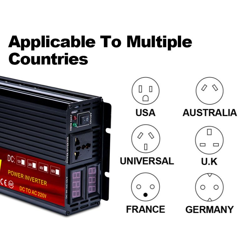 Inversor eléctrico EASUN de onda sinusoidal pura 5000W 12V/24V a 220V energía limpia y protección para el hogar