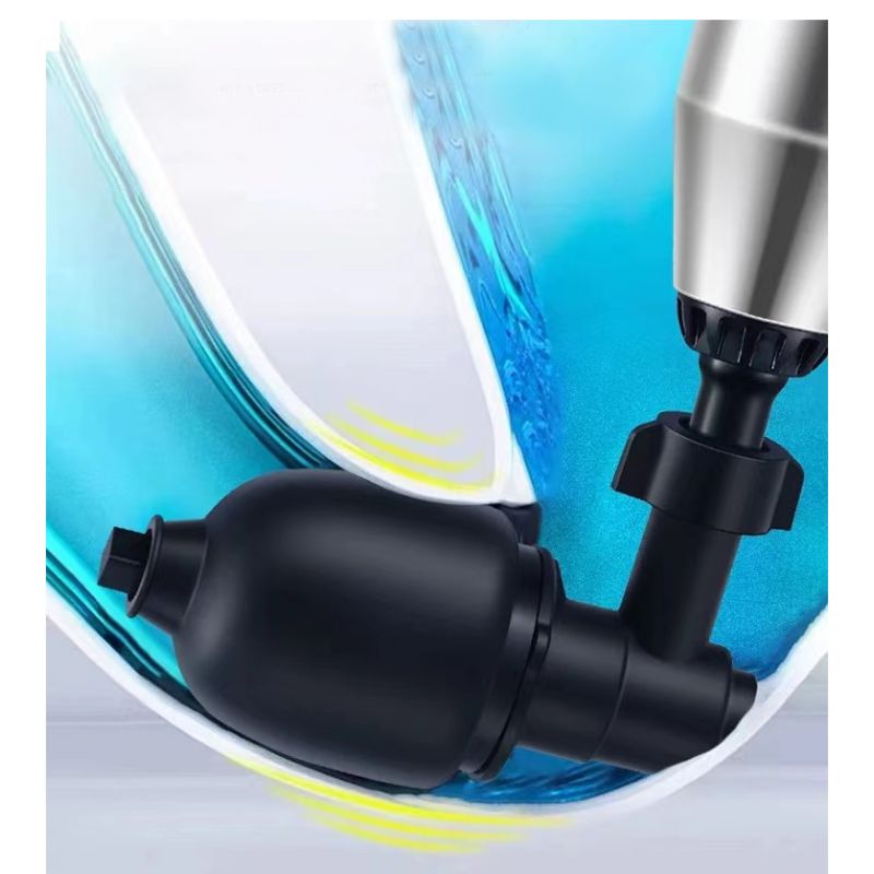 Desatascador de Tuberías en Acero Inoxidable Limpiador de Desagües de Aire Alta Presión Herramientas Fontanería