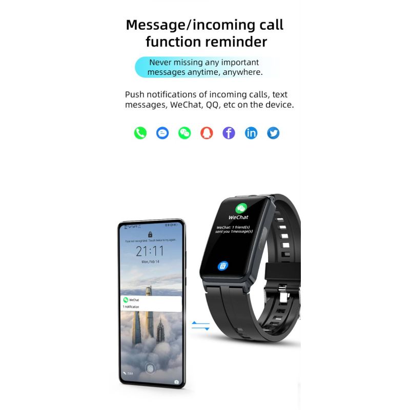 EP01 Reloj Inteligente Salud: ECG, PPG, HRV, Glucosa en Sangre, Temperatura. Rastreador Fitness 1.47