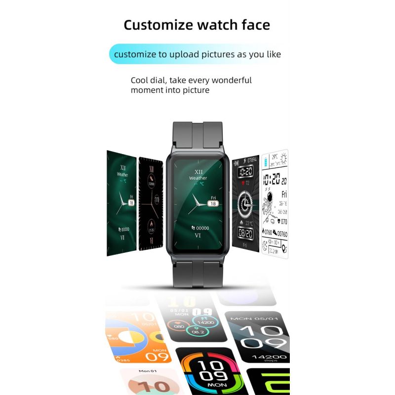 EP01 Reloj Inteligente Salud: ECG, PPG, HRV, Glucosa en Sangre, Temperatura. Rastreador Fitness 1.47