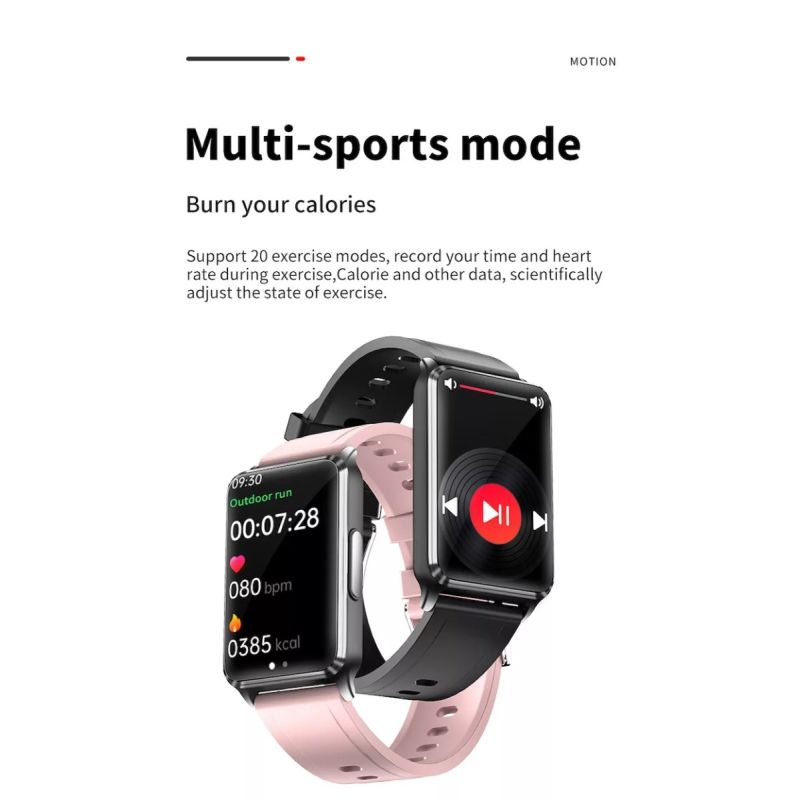 EP02 Smartwatch ECG Glucosa Sangre Temperatura HR, Fitness Tracker 1.57