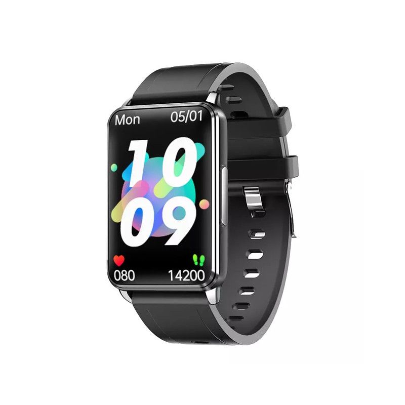 EP02 glucosa en sangre azúcar reloj inteligente ECG  PPG HRV frecuencia cardíaca temperatura 1,57 "HD impermeable pulsera inteligente banda Fitness Tracker