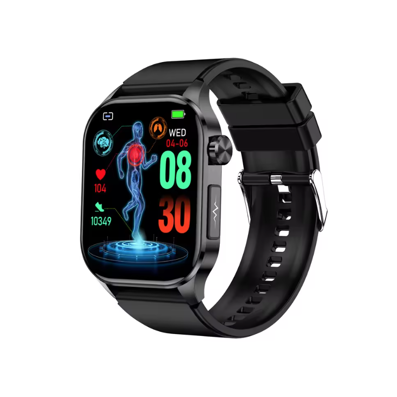 E580 Smartwatch: Glucosa, ECG, Frecuencia Cardíaca, Presión Arterial, IP68. Monitorización Salud 368*448