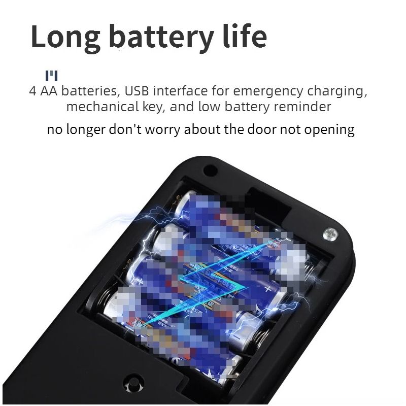 Cerradura Electrónica Inteligente con Huella Digital Biométrica Seguridad Para El Hogar y Acceso Sin Llave