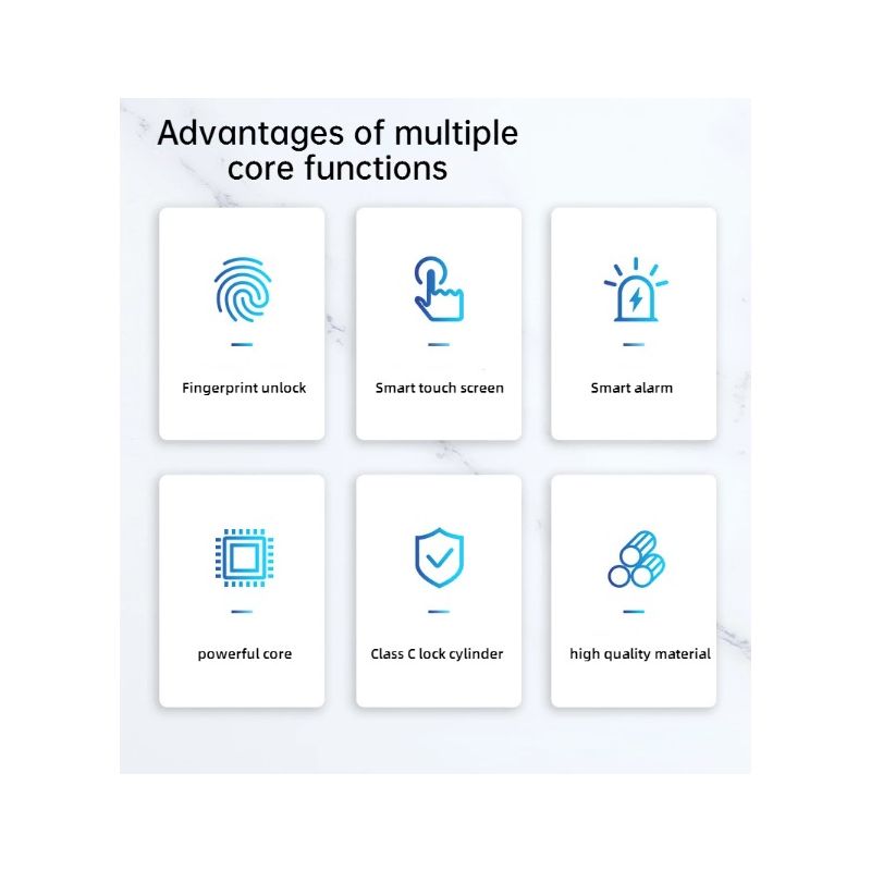 Cerradura Electrónica Inteligente con Huella Digital Biométrica Seguridad Para El Hogar y Acceso Sin Llave