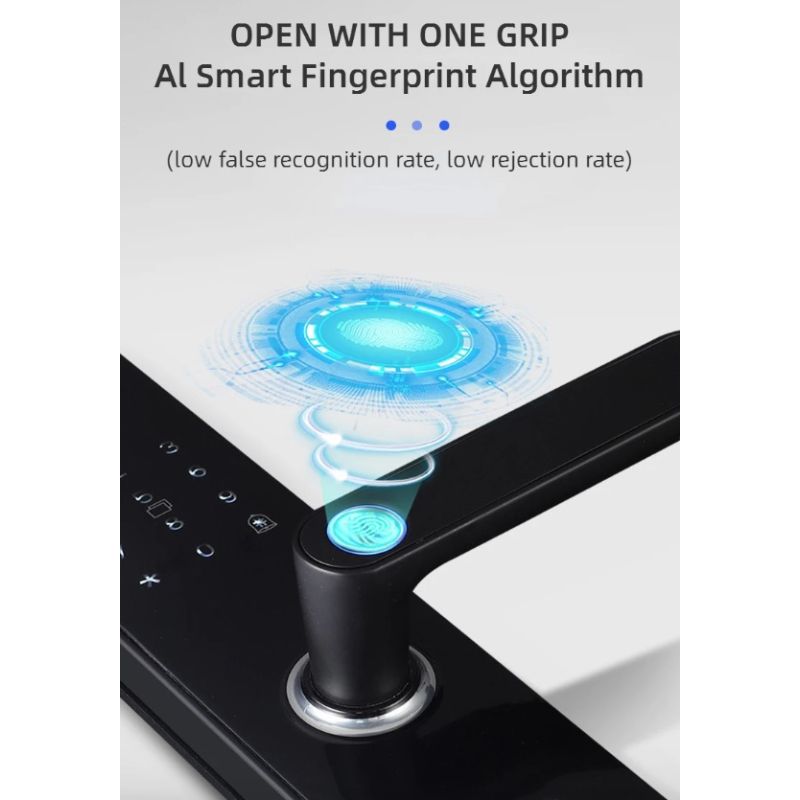 Cerradura Electrónica Inteligente con Huella Digital Biométrica Seguridad Para El Hogar y Acceso Sin Llave