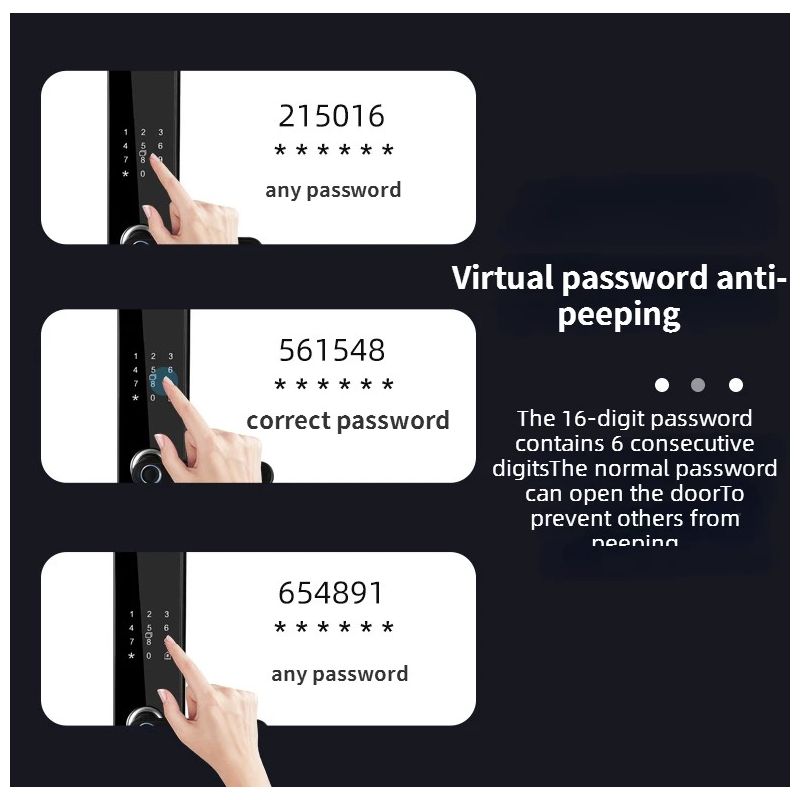 Cerradura Electrónica Inteligente con Huella Digital Biométrica Seguridad Para El Hogar y Acceso Sin Llave