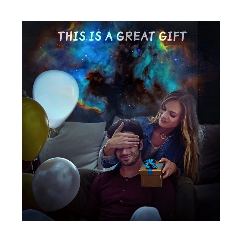 Luz nocturna Proyector de galaxia con rotación 360°, lámpara de planetario 12 en 1 para una experiencia inmersiva