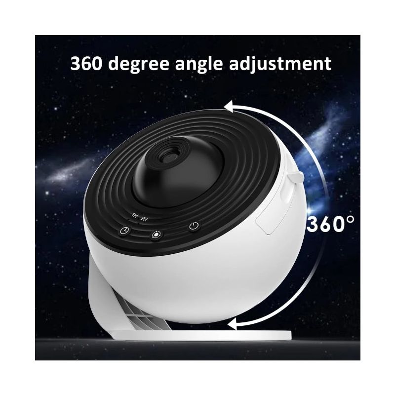 Luz nocturna Proyector de galaxia con rotación 360°, lámpara de planetario 12 en 1 para una experiencia inmersiva