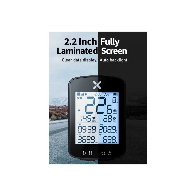 XOSS G+ G2 Computadora Bicicleta Generación GPS Velocímetro Inalámbrico Pantalla Personalizada Ciclismo