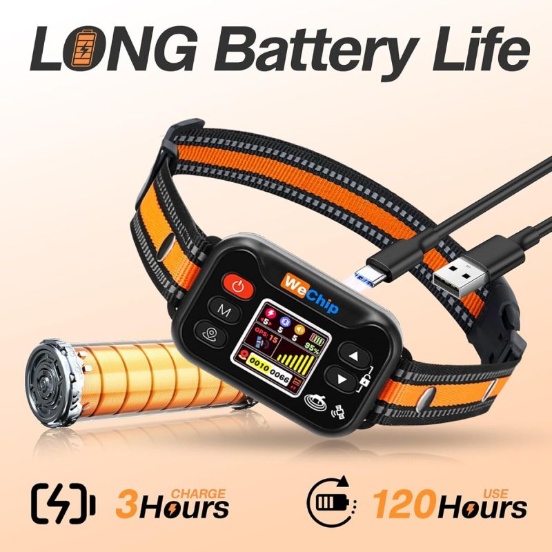 Collar Valla Inalámbrica GPS, Antiladridos Recargable. Para Perros 15-120 lbs. ¡Seguridad Total!