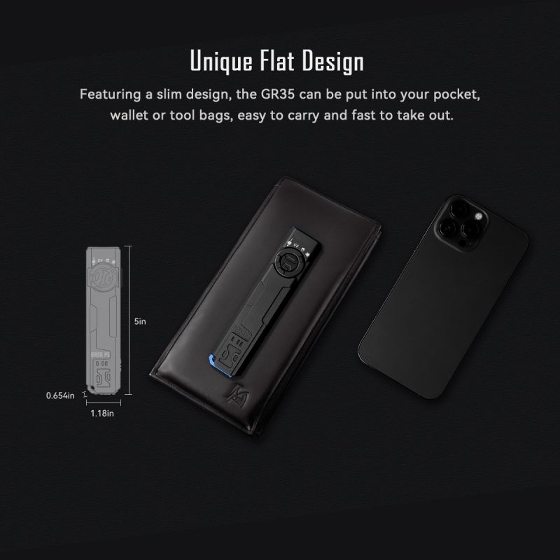 IMALENT GR35 Linterna LED EDC Compacta 2800 Lúmenes Verde - Potente y Portátil