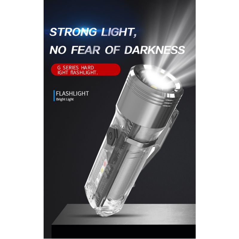 GT13 TIKI Mini luz llavero USB recargable 1000 lúmenes portátil ligera para exploración y aventura 62g