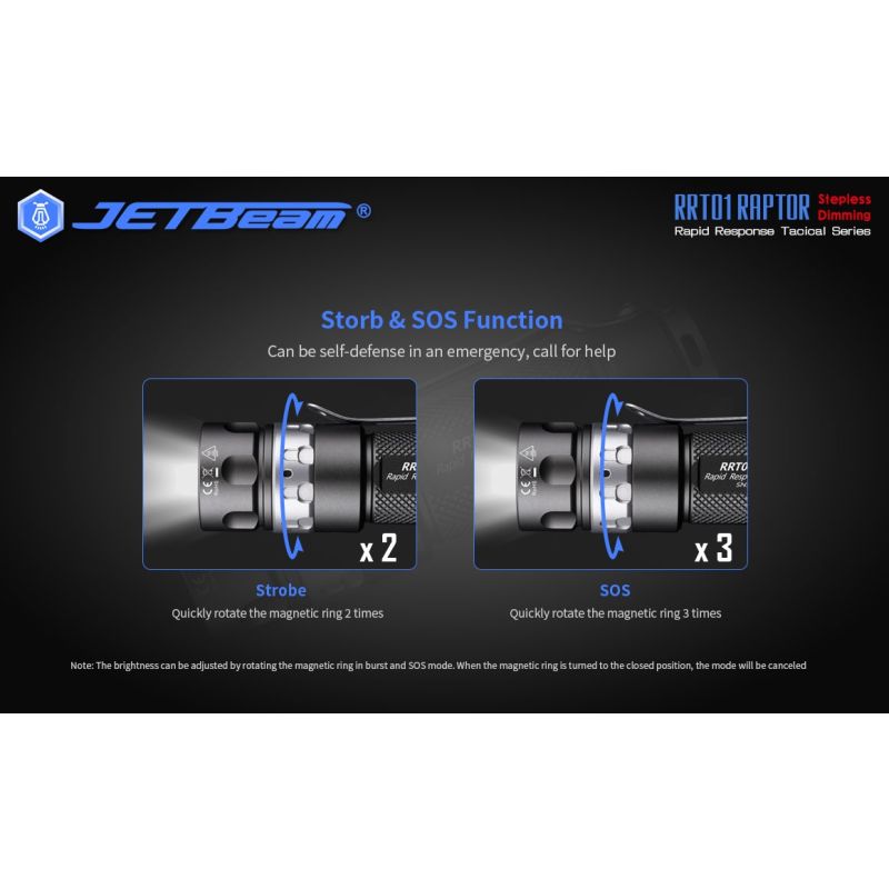 JETBeam JET-RRT01 con XP-L linterna EDC compacta 950 lúmenes ideal para senderismo y uso diario larga duración