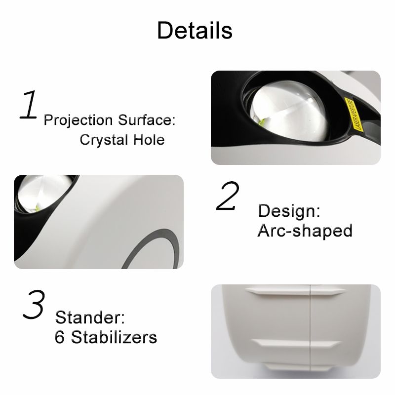 Descubre el proyector láser estrellado 7 colores 360 grados luz nocturna decoración del hogar ATMOSFERA encantadora regalo