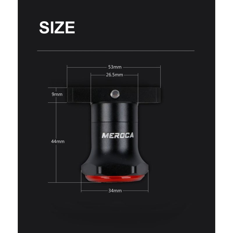 Luz Trasera Inteligente Bicicleta Auto Inicio Parada Freno IPX6 Impermeable Carga USB Seguridad Ciclismo LED