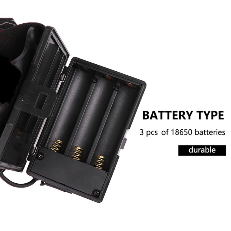 Lámpara de Cabeza LED 8000LM Faro Recargable USB Modos Ajustables Impermeable Ideal para Iluminación Exterior