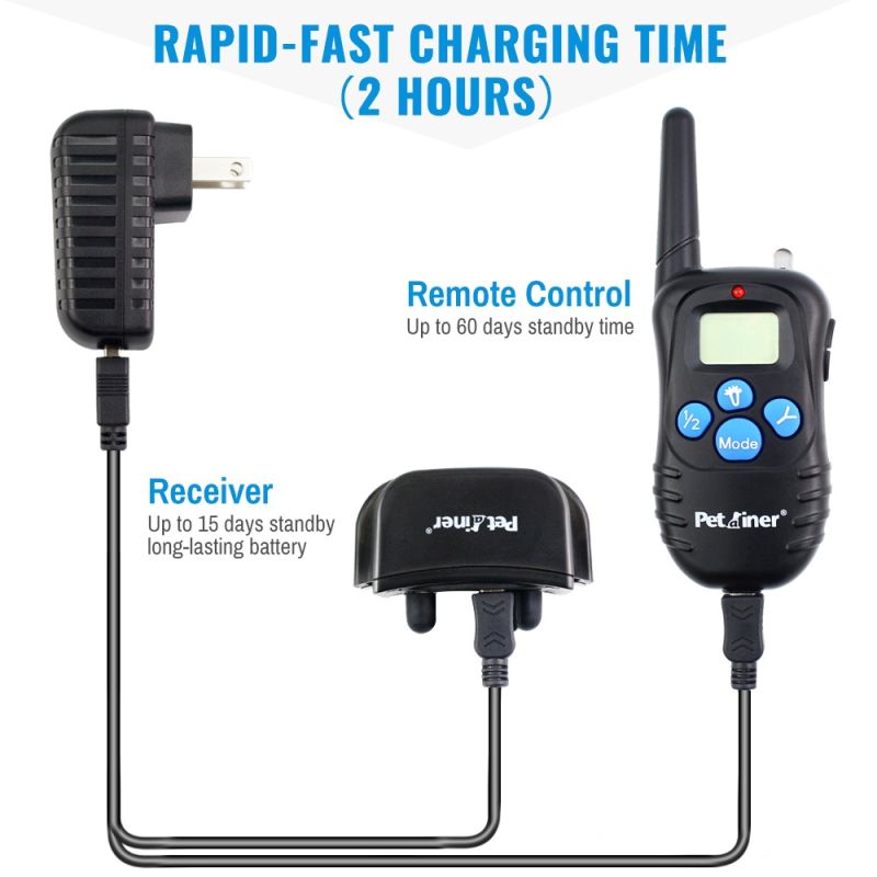 Collar de Entrenamiento PetraReer 998D para Perros con Control Remoto Largo Alcance y Receptor Impermeable Amazon