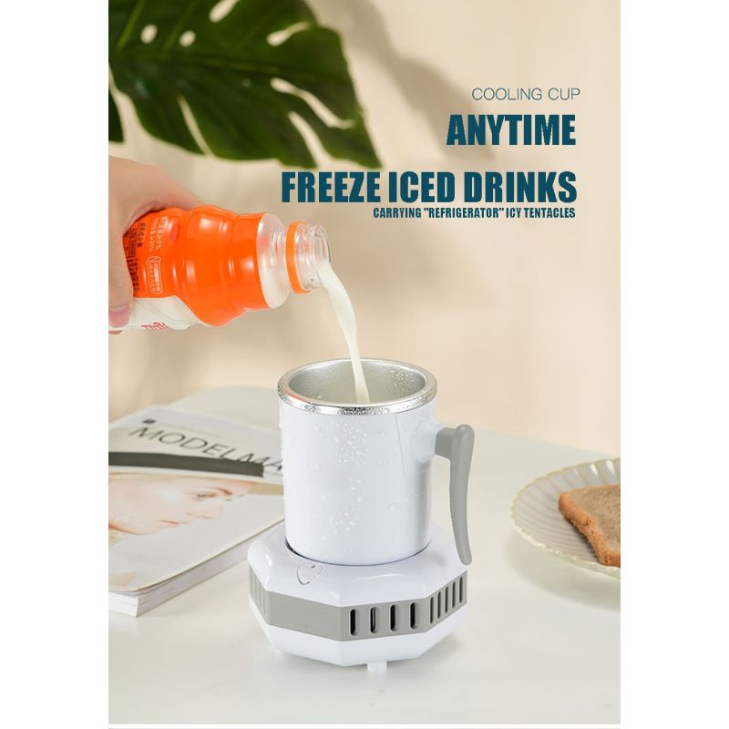 Refrigerador portátil rápida reducción de temperatura ideal para bebidas heladas electrodoméstico moderno eficiente