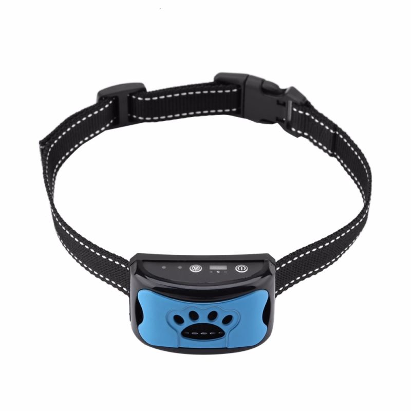 Collar Recargable USB para Perros Dispositivo Anti Ladridos y Vibración Collar Ajustable y Cómodo Impermeable