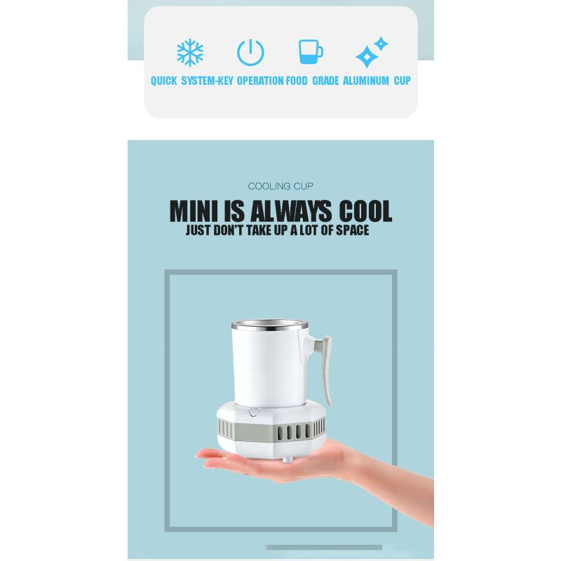 Refrigerador portátil rápida reducción de temperatura ideal para bebidas heladas electrodoméstico moderno eficiente