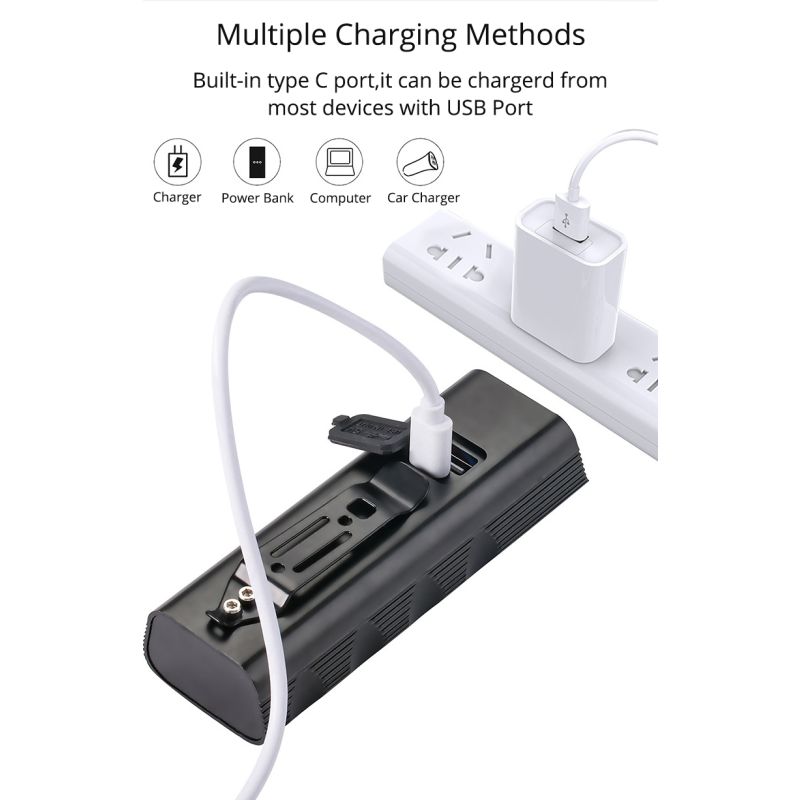 Luz delantera bicicleta TK5 5000 lúmenes USB recargable, impermeable alta visibilidad conducción nocturna