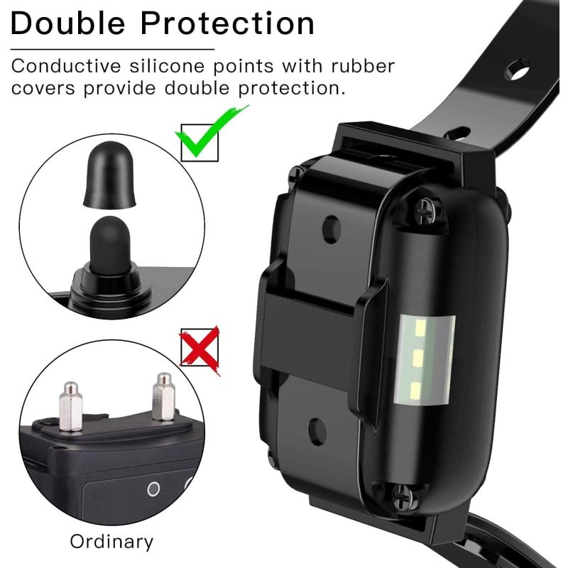 Collar impermeable recargable para perros con control remoto pantalla LCD niveles ajustables entrenamiento seguro