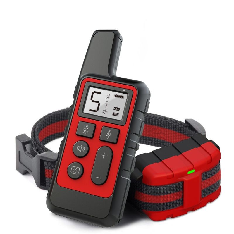 Collar impermeable recargable con beep y vibración niveles ajustables herramienta de entrenamiento para perros