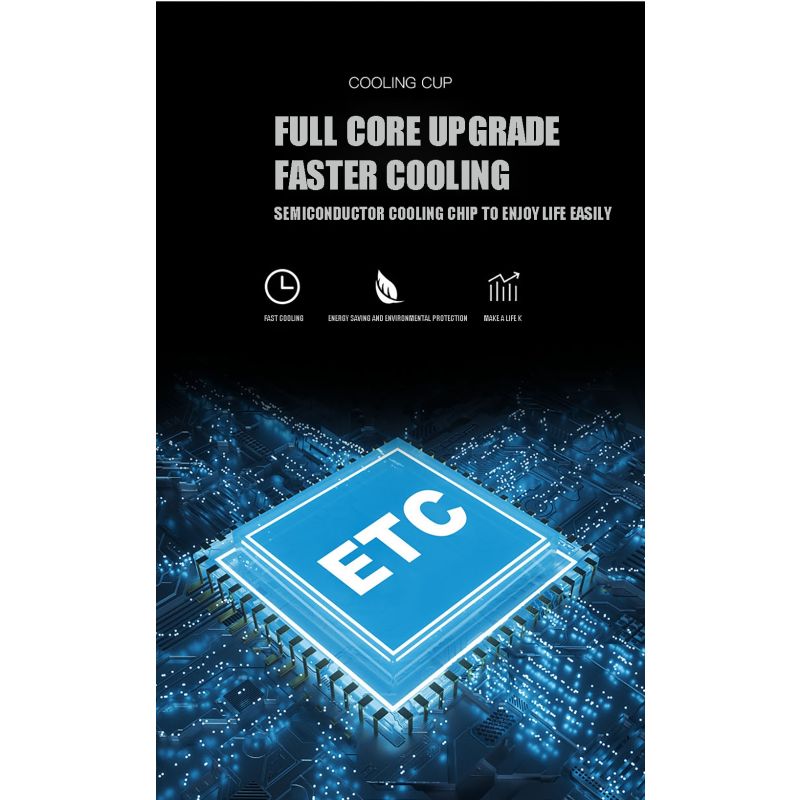 Refrigerador portátil rápida reducción de temperatura ideal para bebidas heladas electrodoméstico moderno eficiente