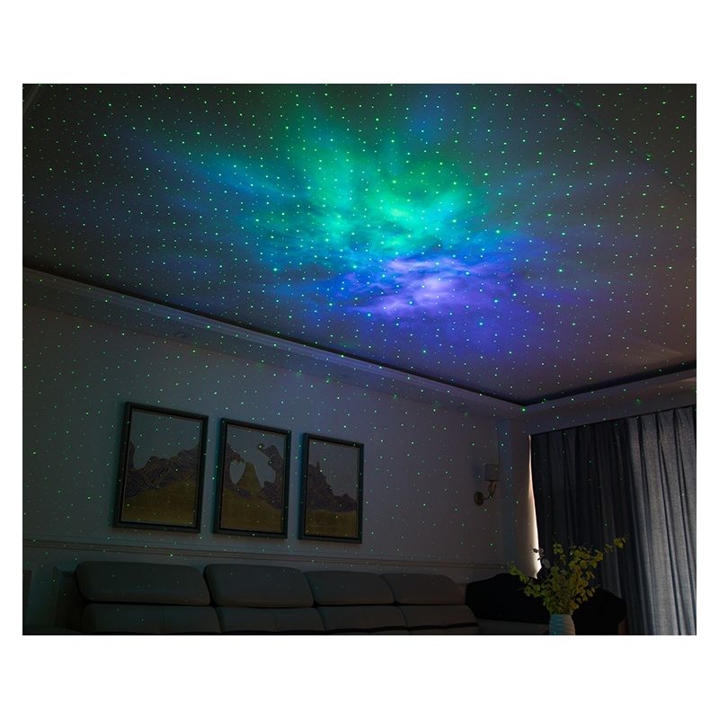Descubre el proyector láser estrellado 7 colores 360 grados luz nocturna decoración del hogar ATMOSFERA encantadora regalo