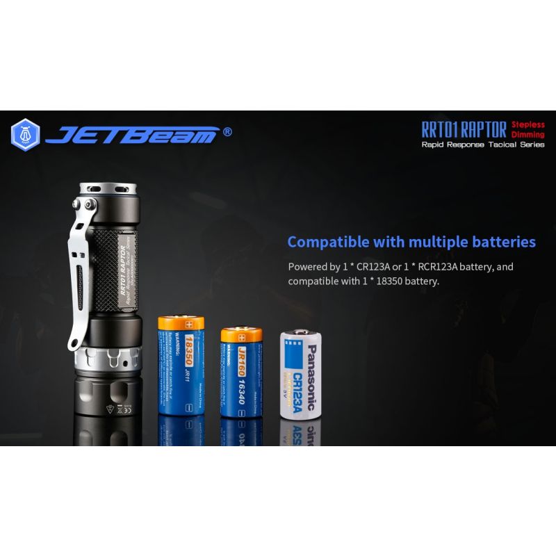 JETBeam JET-RRT01 con XP-L linterna EDC compacta 950 lúmenes ideal para senderismo y uso diario larga duración