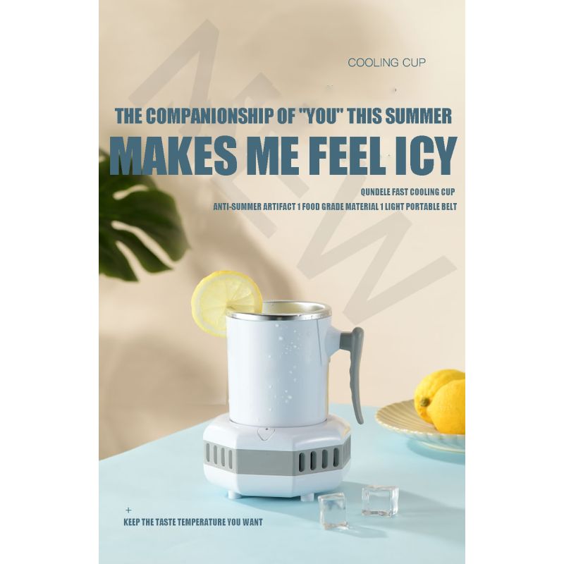 Refrigerador portátil rápida reducción de temperatura ideal para bebidas heladas electrodoméstico moderno eficiente