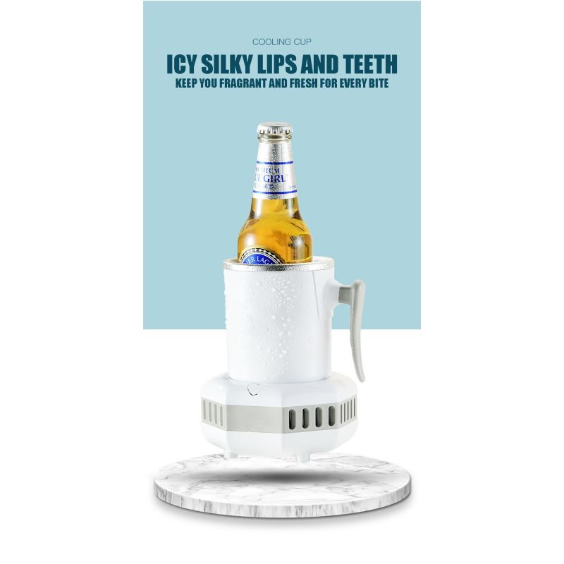 Refrigerador portátil rápida reducción de temperatura ideal para bebidas heladas electrodoméstico moderno eficiente