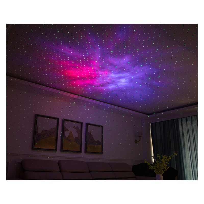 Descubre el proyector láser estrellado 7 colores 360 grados luz nocturna decoración del hogar ATMOSFERA encantadora regalo