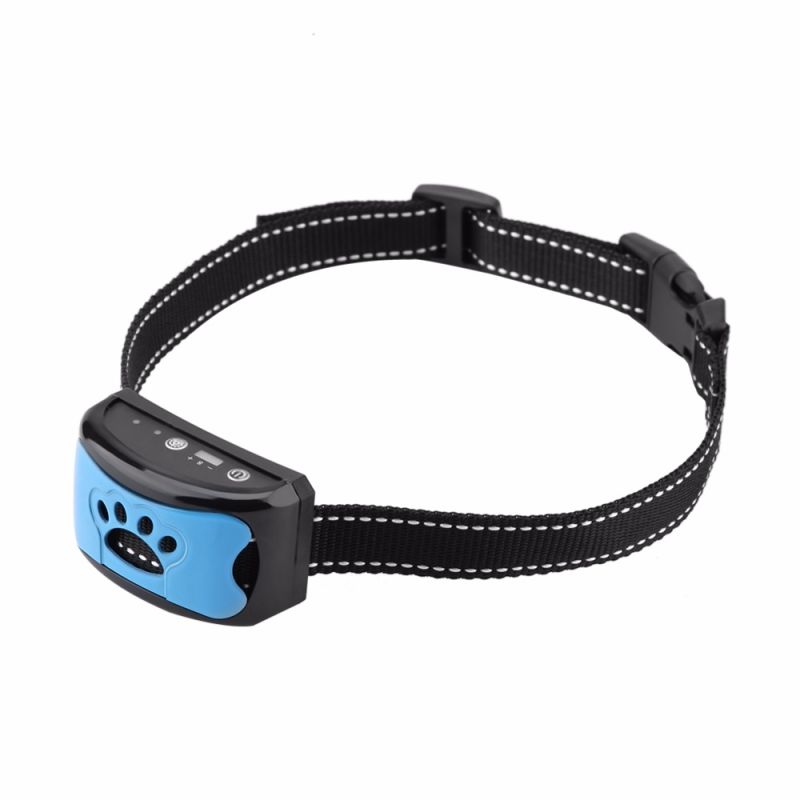Collar Recargable USB para Perros Dispositivo Anti Ladridos y Vibración Collar Ajustable y Cómodo Impermeable