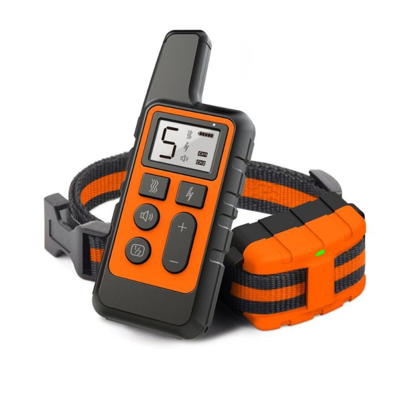 Collar impermeable recargable con beep y vibración niveles ajustables herramienta de entrenamiento para perros