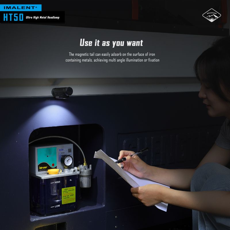 Descubre la IMALENT HT50 linterna potente con fuentes de luz duales ideal para iluminación exterior y camping