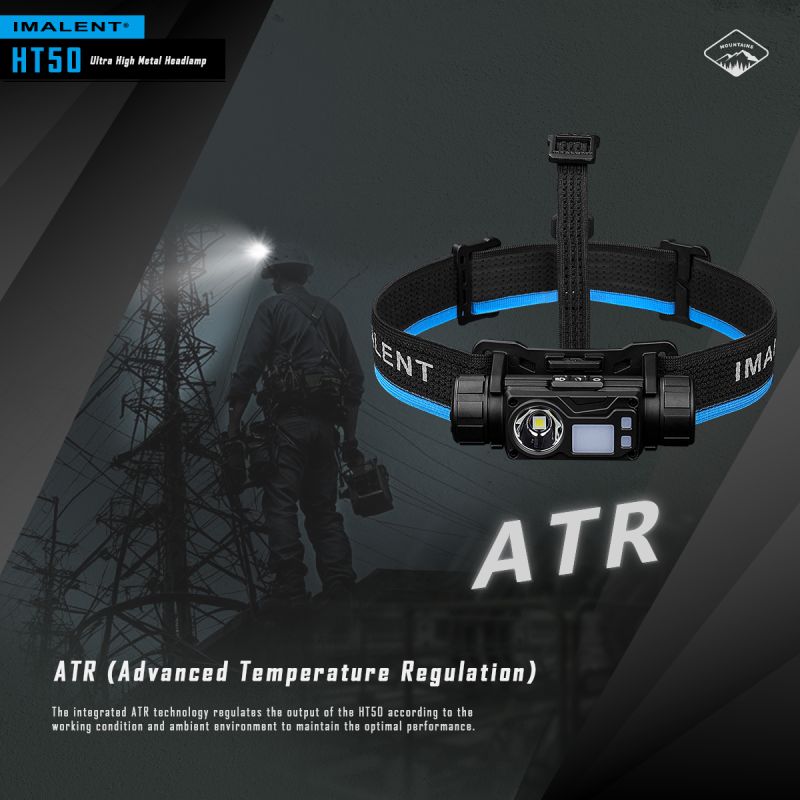 Descubre la IMALENT HT50 linterna potente con fuentes de luz duales ideal para iluminación exterior y camping