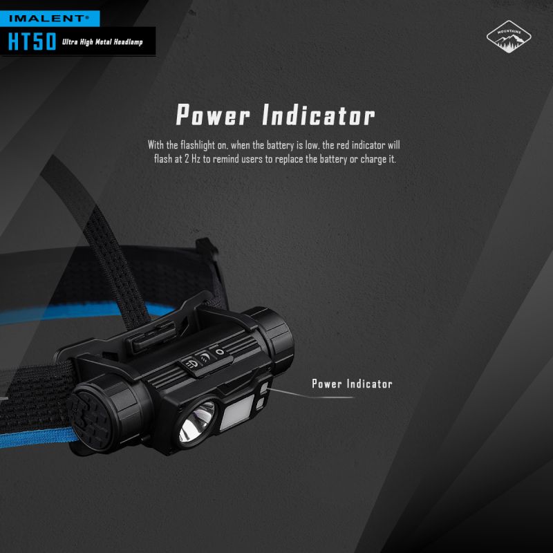 Descubre la IMALENT HT50 linterna potente con fuentes de luz duales ideal para iluminación exterior y camping