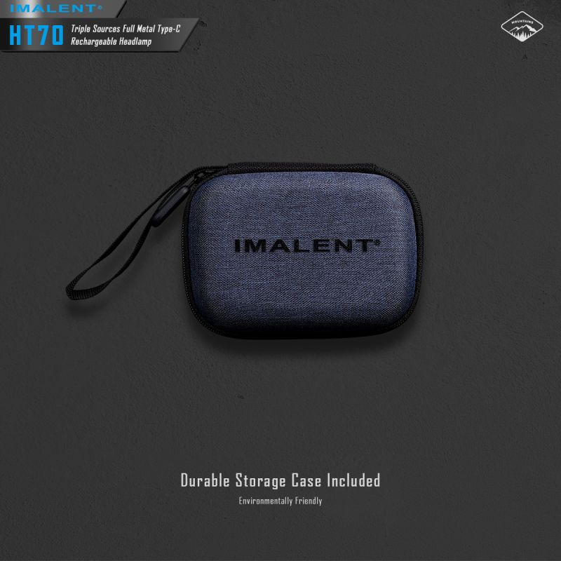 Linterna frontal IMALENT HT70 3500 lúmenes triple fuente de luz LED XHP50.3 ALTO recargable ideal para aventura
