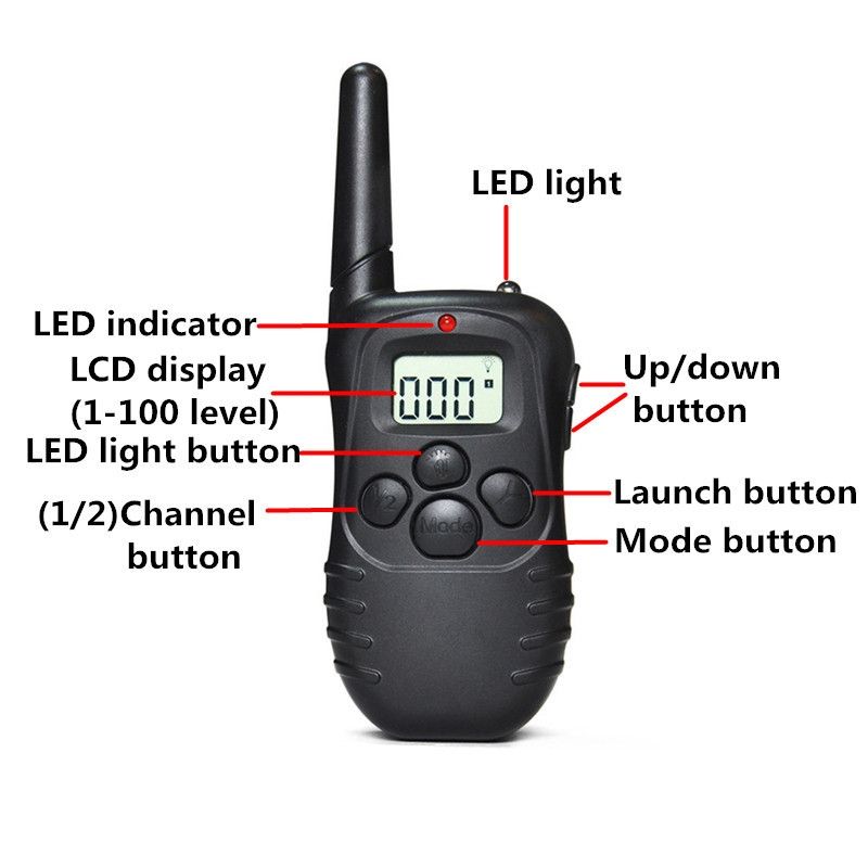 Collar de Entrenamiento para Perros 300M Impermeable con Control Remoto y Modos Ajustables para Todas las Razas