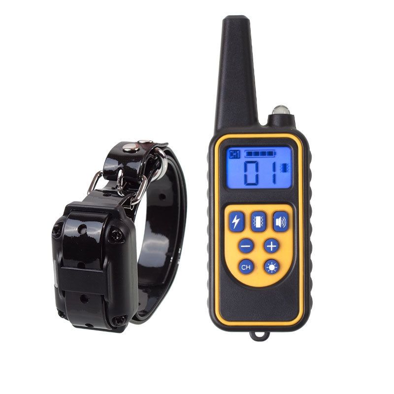 Collar Impermeable para Perros con Pantalla LCD Control Remoto Vibración y Niveles Ajustables para Entrenamiento