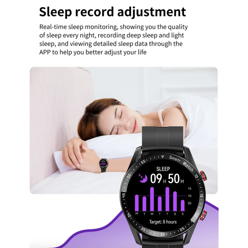 Smartwatch HW20 con Llamadas Bluetooth y ECG, 1.28 pulgadas, Monitoreo de Salud, iOS y Android