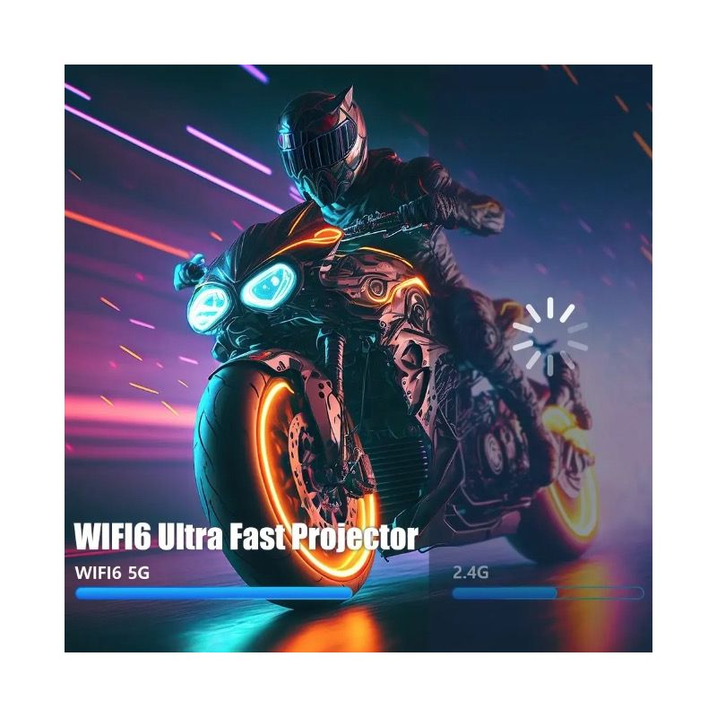 Nuevo Proyector HY320 Resolución Nativa 4K 1080P 390 ANSI Lúmenes Android 11 Dual Wifi6 Bluetooth 5.0 Portátil