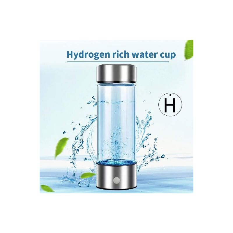 Generador de Hidrógeno Portátil Taza de Agua 420ml Agua Rica en Hidrógeno Para Salud Celular y Bienestar