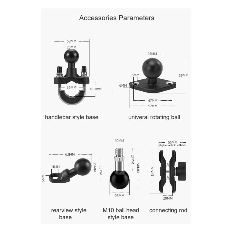 Soporte de teléfono ROCKBROS giratorio aluminio ajustable para motocicleta y bicicleta con silicona antideslizante