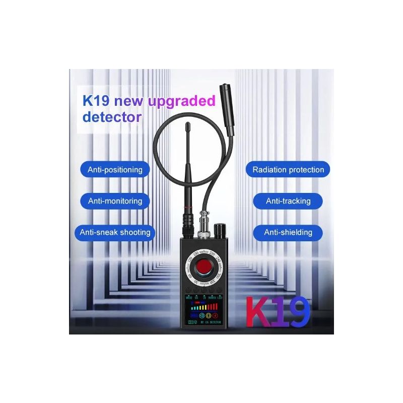 Descubre el K19 detector RF mini portátil protección de privacidad diseño compacto para seguridad personal