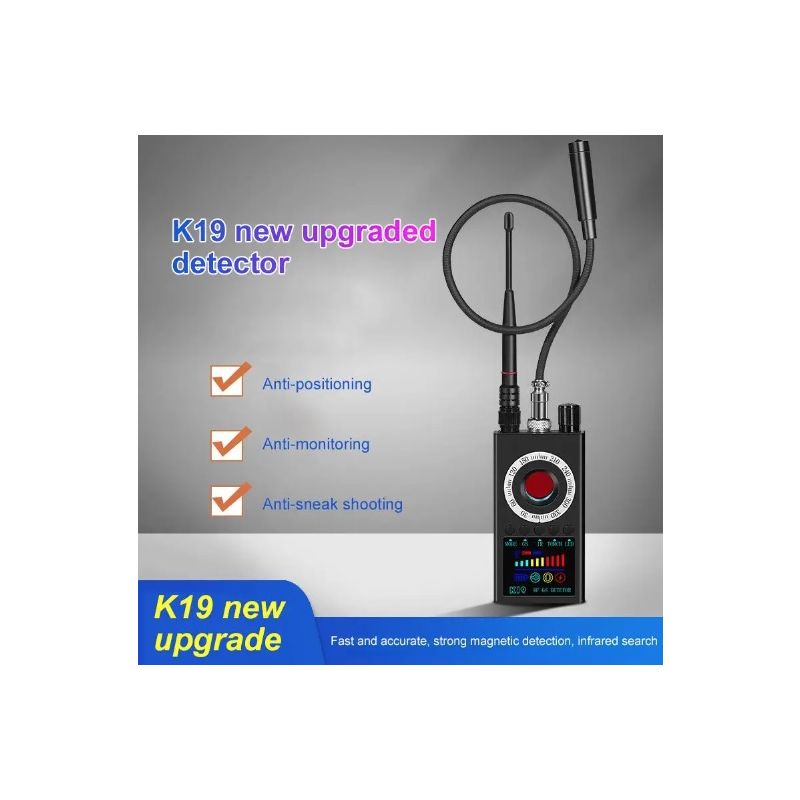 Descubre el K19 detector RF mini portátil protección de privacidad diseño compacto para seguridad personal