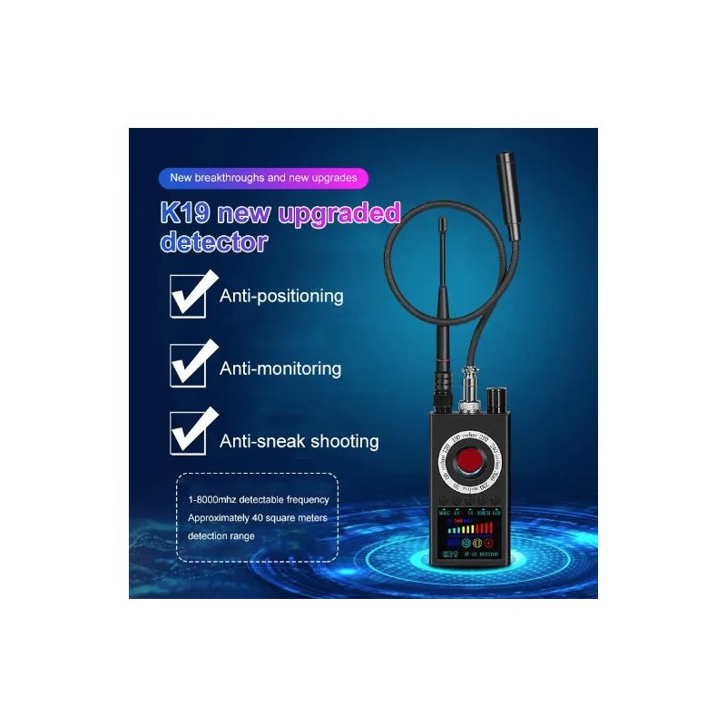 Descubre el K19 detector RF mini portátil protección de privacidad diseño compacto para seguridad personal